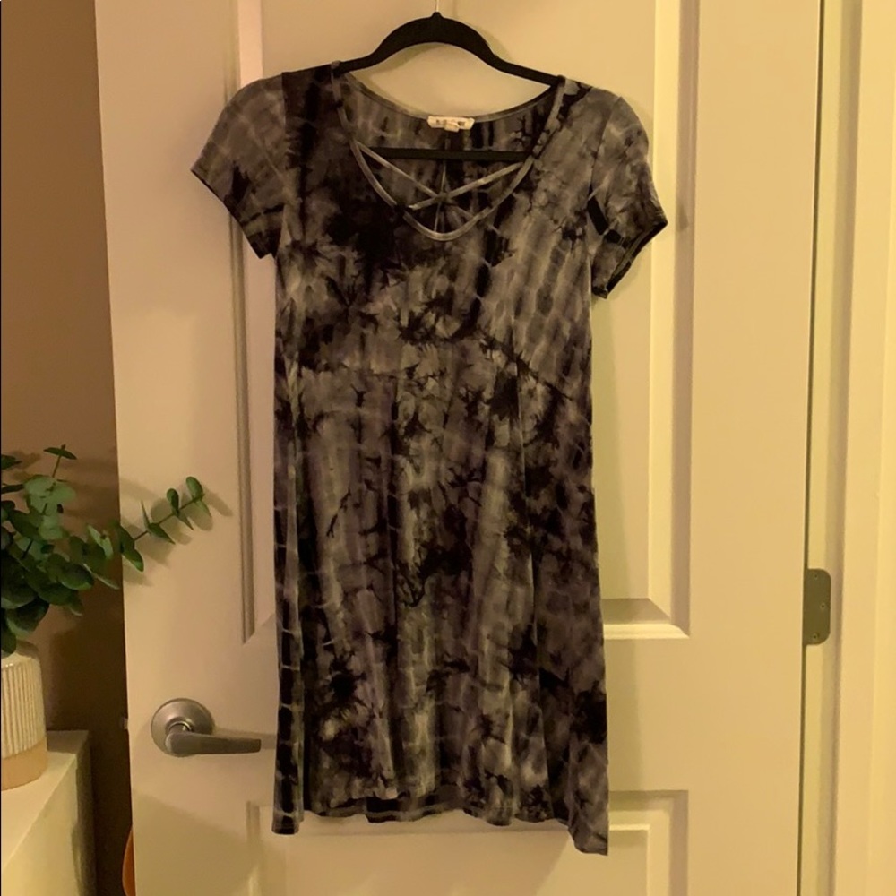 Tie die tshirt dress